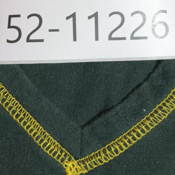 Green Bay Packers Womens Sleepwear V-Neck Shirt NFL Team Apparel Size L - Picture 8 of 8